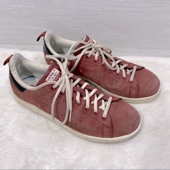 COPY - Adidas Originals Stan Smith Shoes Rust Red Suede Size 10 - Picture 5 of 10
